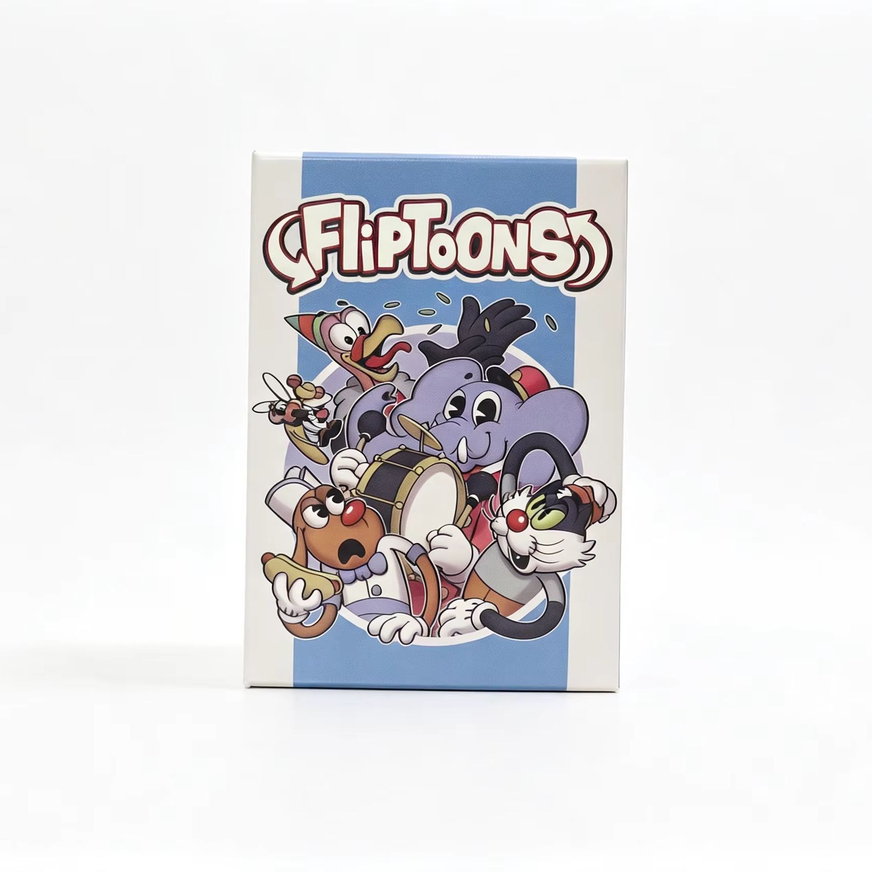Board Game Zoo - フリップトゥーンズ ボードゲーム | アニメーション付きデッキビルディングカードゲーム！ | 学びやすいクラシックな漫画スタイルのファミリーゲーム