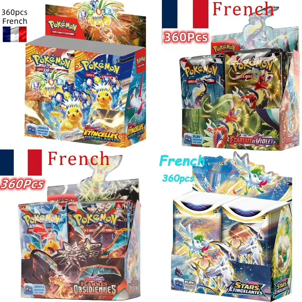 Board Game Zoo - 360P フランス語版ポケモンTCG：エカレット＆バイオレット エスネセルス アストラル・レイディアンス オブシディアン・フレイムズ ブースターボックス