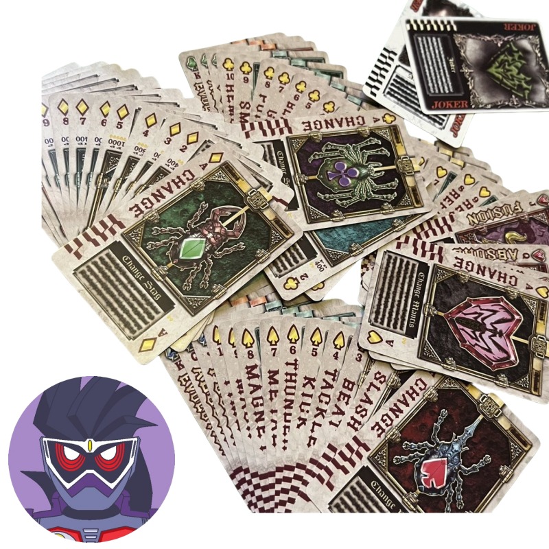 Board Game Zoo - バンダイ仮面ライダーアニメキャラクターの創造的な個性のトランプ、ファミリーパーティーエンターテイメントゲーム、カードのデッキ全体