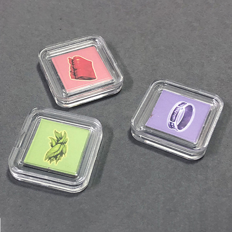 Board Game Hegemony - 10 個の正方形の透明なプラスチックプロテクターコンテナケーストークンボードゲームホルダーボックスカードコレクションホット用
