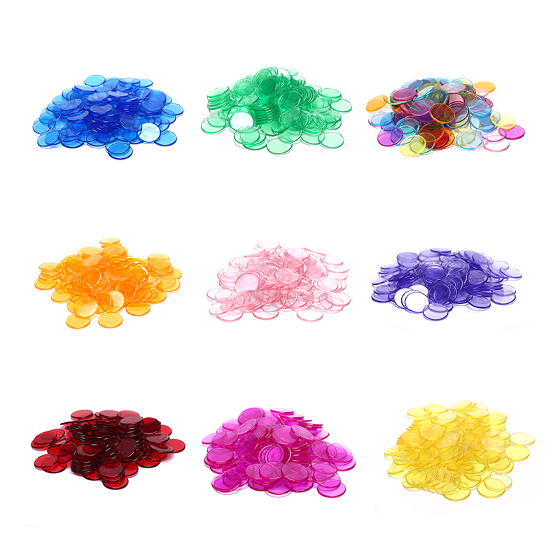 Board Game Hegemony - 100個入り 数学教育用 白色 19mm プラスチック製ポーカーチップ カウンティングチップ