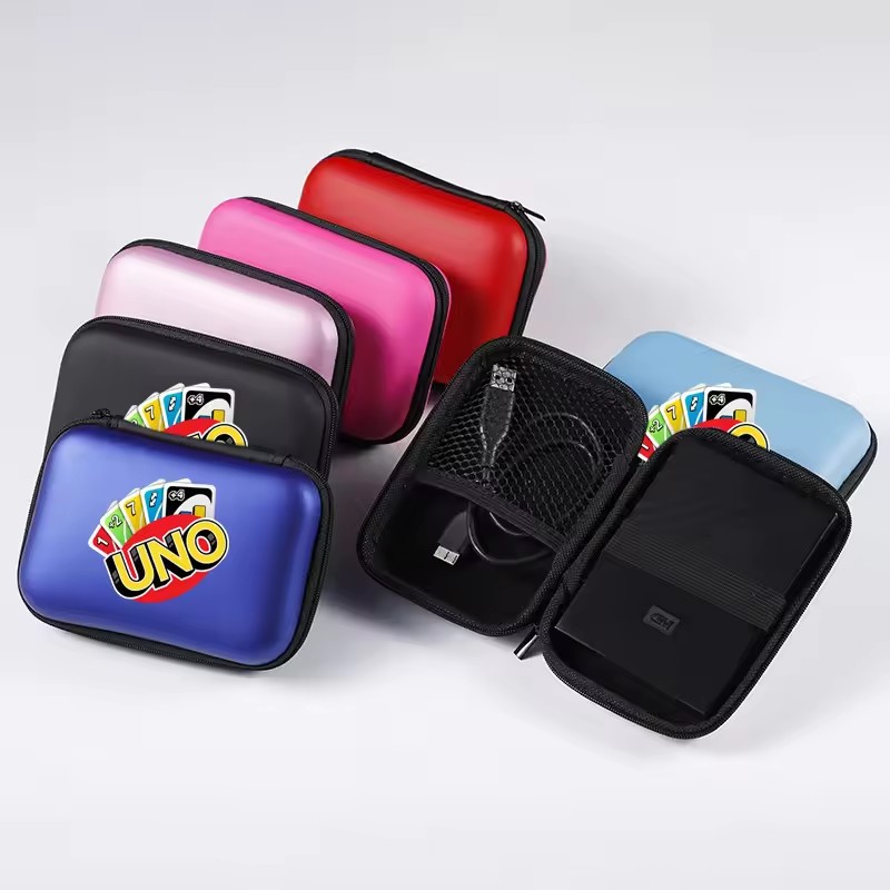 Cooperative Card Game - UNO トラベルジッパーボックス 子供用ファンエンターテイメントカードクリップ ミニ収納バッグ