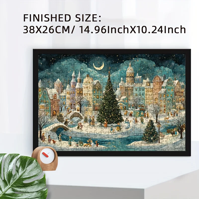 大人向けクリスマスジグソーパズル - 暖かい冬の雪景色が描か - Jigsaw Puzzle Adult のレビューと価格