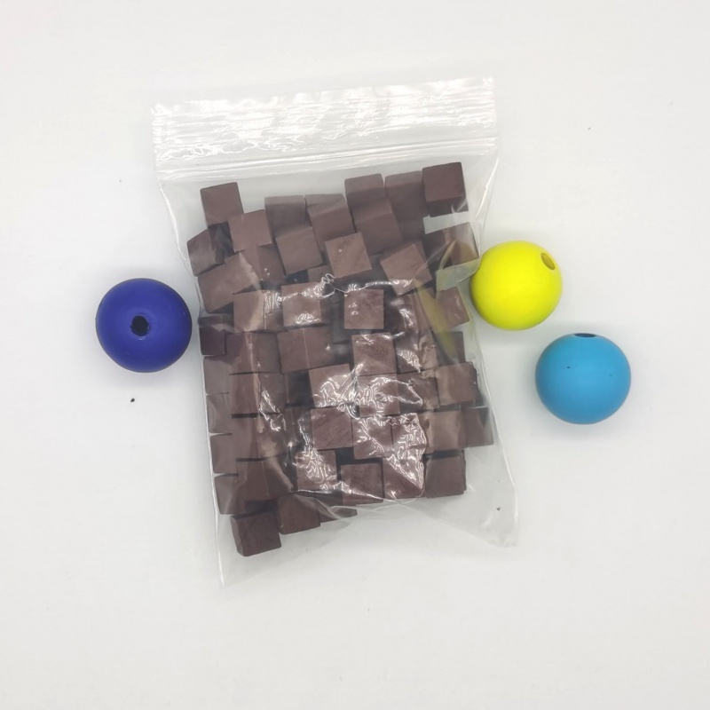 100 ピース/ロット 10 ミリメートルウッドキューブカラ - Board Game Hegemony のレビューと価格