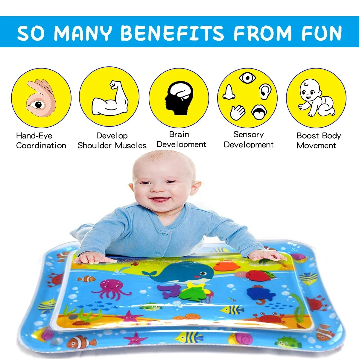 夏インフレータブルウォーターマット PVC プレイマット幼児 - Play Mat Neoprene のレビューと価格