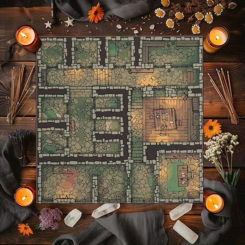 1pc ダンジョン迷路ゲームテーブルクロス – ボードゲーム - Board Game Hotel のレビューと価格