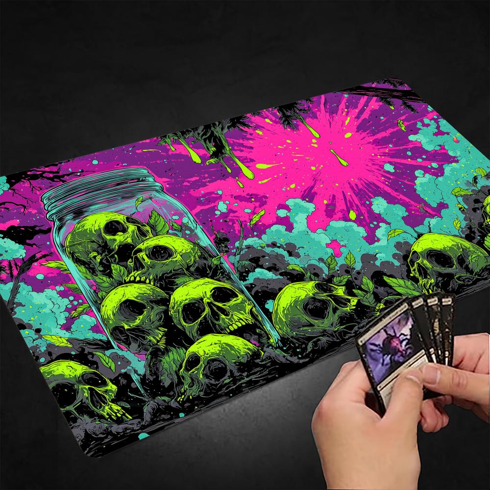 ネオンジャングルとスカルボトル TCG プレイマット マジッ - Play Mat Neoprene のレビューと価格
