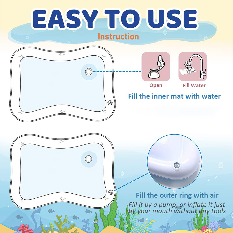 1pc インフレータブル PVC プレイマットベビープレイ水 - Play Mat Neoprene のレビューと価格