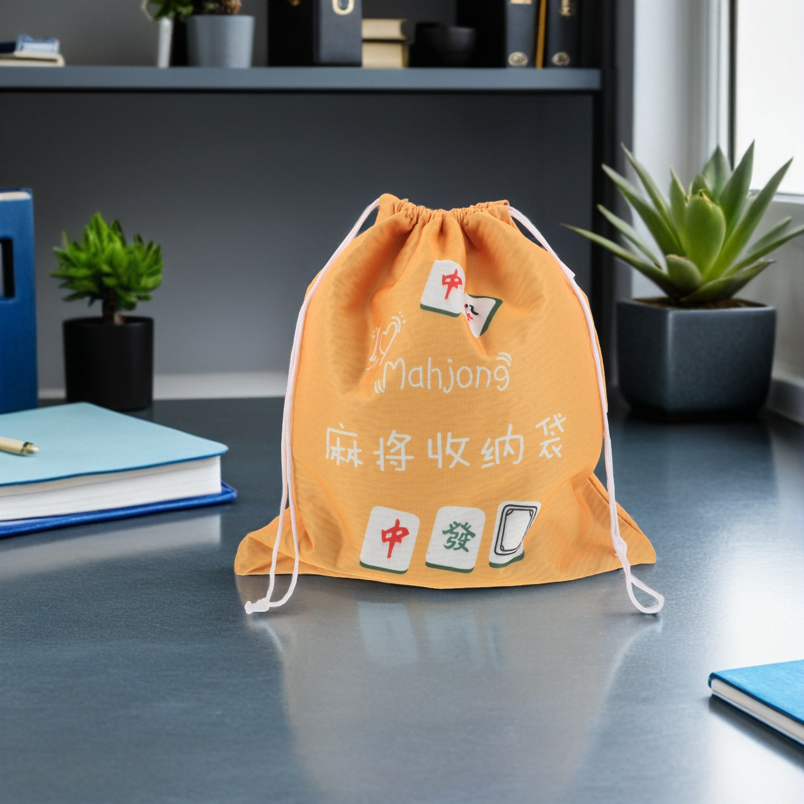 大型布製麻雀牌収納ポーチ、巾着麻雀牌バッグ、携帯用オーガナイ - Tile Bag Drawstring のレビューと価格