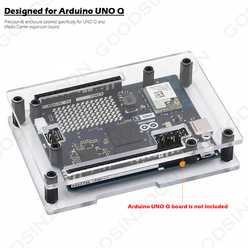Arduino UNO Q用透明アクリルケース - UNO  - Cooperative Card Game のレビューと価格