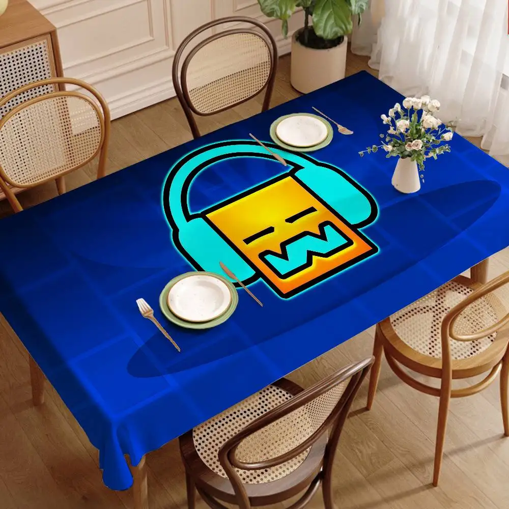 ジオメトリダッシュビデオゲームテーブルクロステーブルカバーク - Board Game Hotel のレビューと価格