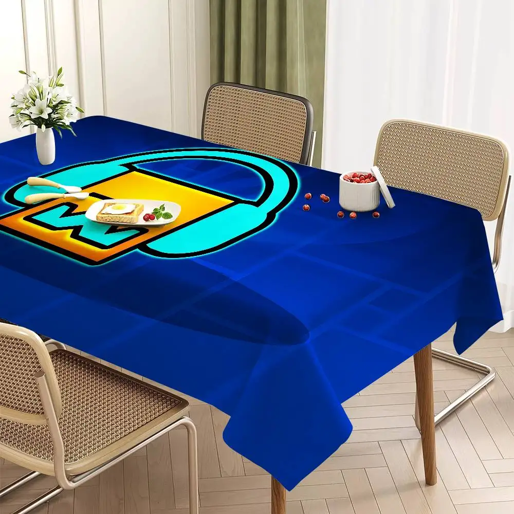ジオメトリダッシュビデオゲームテーブルクロステーブルカバーク - Board Game Hotel のレビューと価格